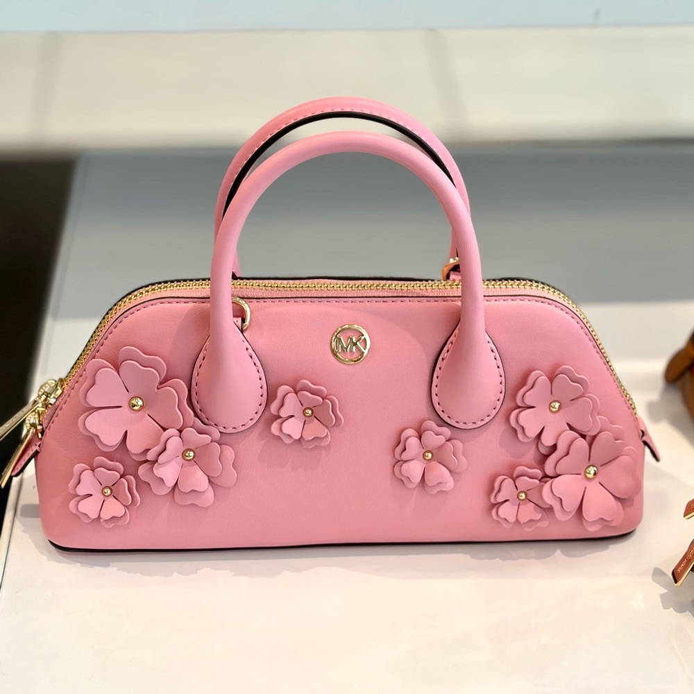 MICHAEL KORS 
Petra Small Floral Embellished  Satchel Crossbody Bag